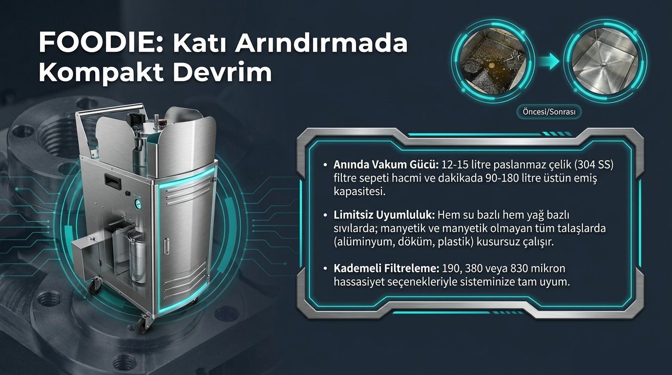 FOODIE kompakt devrim — vakum gücü, limitsiz uyumluluk, kademeli filtreleme
